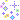 pixelated star glitter